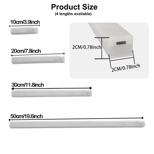Wireless Motion sensor LED Light - USB Rechargeable Cabinet & Closet Light