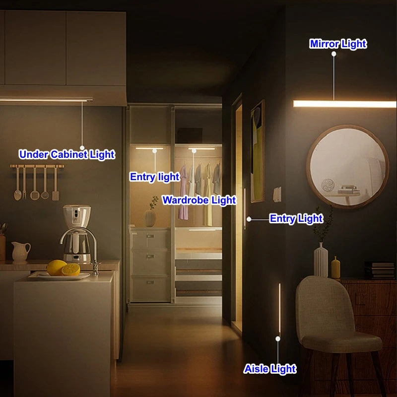 Wireless Motion sensor LED Light - USB Rechargeable Cabinet & Closet Light